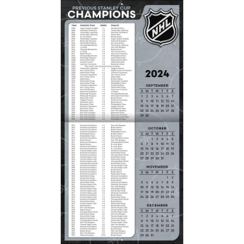 NHL produkty kalendář Elite 2025 Wall Calendar