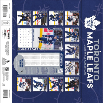 Toronto Maple Leafs kalendář 2025 Wall Calendar