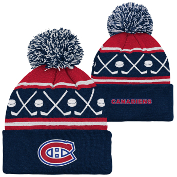 Montreal Canadiens dětská zimní čepice Face-Off Cuff Pom