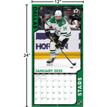 Dallas Stars kalendář 2025 Wall Calendar