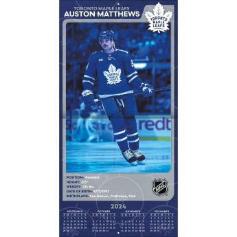 Toronto Maple Leafs kalendář #34 Auston Matthews 2025 Wall Calendar