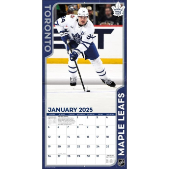 Toronto Maple Leafs kalendář #34 Auston Matthews 2025 Wall Calendar
