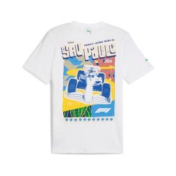 Formule 1 pánské tričko Brazil GP white 2024