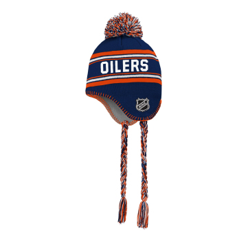 Edmonton Oilers dětská zimní čepice Jacquard Tassel Knit With Pom