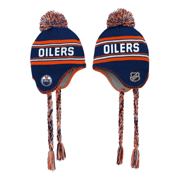 Edmonton Oilers dětská zimní čepice Jacquard Tassel Knit With Pom