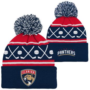 Florida Panthers dětská zimní čepice Face-Off Cuff Pom