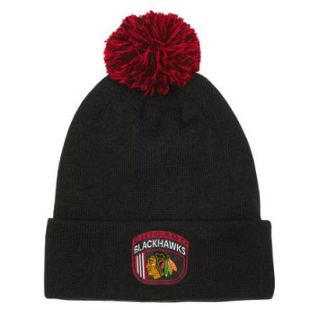 Chicago Blackhawks dětská zimní čepice Draft Beanie Cuff With Pom
