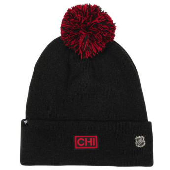 Chicago Blackhawks dětská zimní čepice Draft Beanie Cuff With Pom