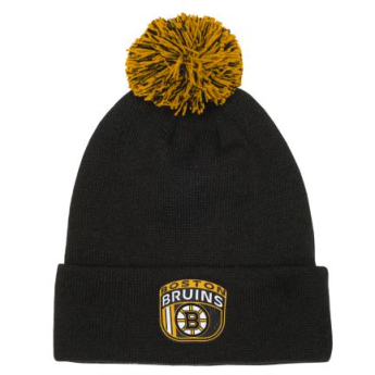Boston Bruins dětská zimní čepice Draft Beanie Cuff With Pom
