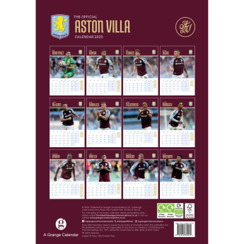 Aston Villa kalendář 2025