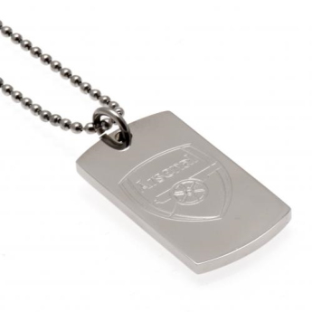 FC Arsenal řetízek na krk se psí známkou DT engraved