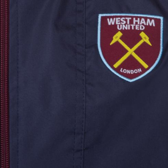 West Ham United pánská bunda s kapucí shower navy
