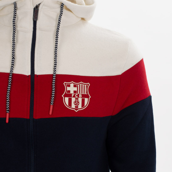 FC Barcelona dětská mikina s kapucí Colour