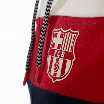 FC Barcelona dětská mikina s kapucí Colour