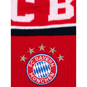 Bayern Mnichov dětská zimní čepice Pom red