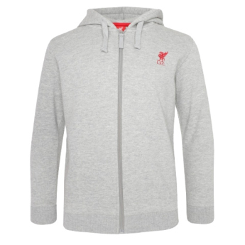 FC Liverpool dětská mikina s kapucí Zip grey