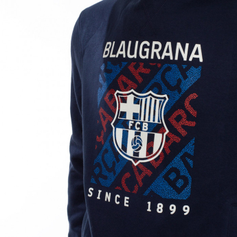 FC Barcelona dětská mikina s kapucí Print Barca