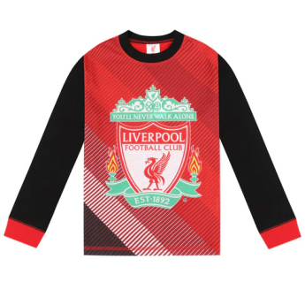 FC Liverpool dětské pyžamo Long black