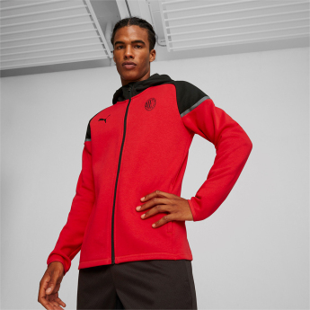 AC Milan pánská bunda s kapucí Casuals red