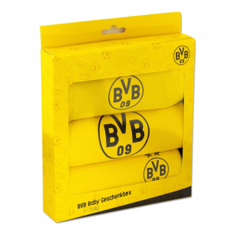 Borussia Dortmund novorozenecká sada 3 pcs yellow (62/98)