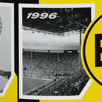 Borussia Dortmund hrníček Stadium retro