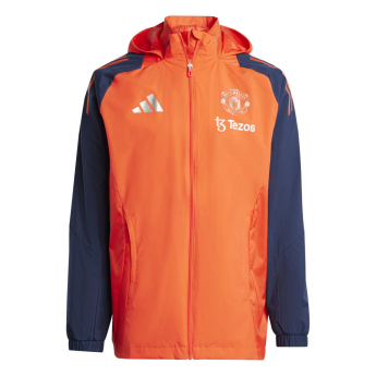 Manchester United pánská bunda s kapucí Allweather bright red