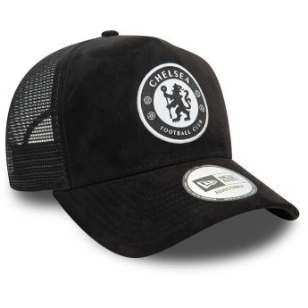 FC Chelsea čepice baseballová kšiltovka 9Forty Trucker Faux Suede black