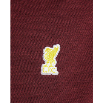 FC Liverpool dětská mikina s kapucí Club bordo