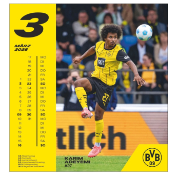 Borussia Dortmund kalendář 2025 Postcard