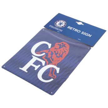FC Chelsea cedule na zeď 1990 Retro