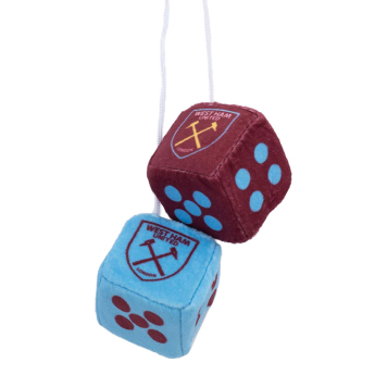 West Ham United kostky do auta Hanging Dice