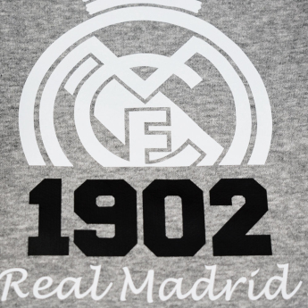 Real Madrid dětská mikina s kapucí No21 Crest grey