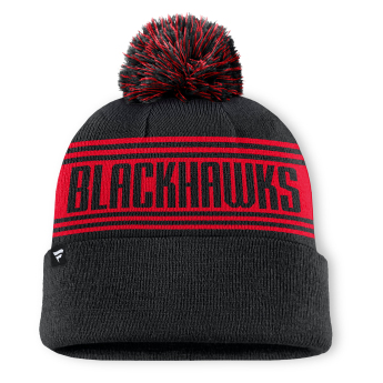 Chicago Blackhawks zimní čepice A/CAP Beanie Cuff W/Pom
