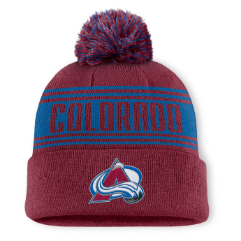 Colorado Avalanche zimní čepice A/CAP Beanie Cuff W/Pom