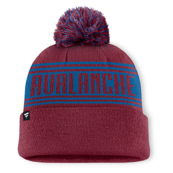 Colorado Avalanche zimní čepice A/CAP Beanie Cuff W/Pom