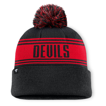 New Jersey Devils zimní čepice A/CAP Beanie Cuff W/Pom