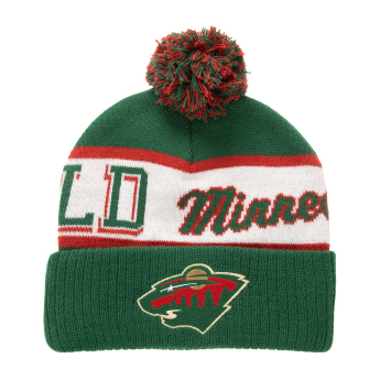 Minnesota Wild zimní čepice Block Sweep Pom Knit