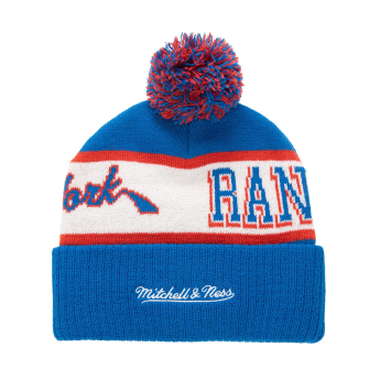 New York Rangers zimní čepice Block Sweep Pom Knit