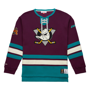 Anaheim Ducks pánská mikina Heritage Lace-Up Crew Vintage Logo
