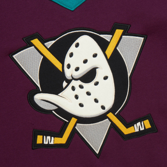 Anaheim Ducks pánská mikina Heritage Lace-Up Crew Vintage Logo