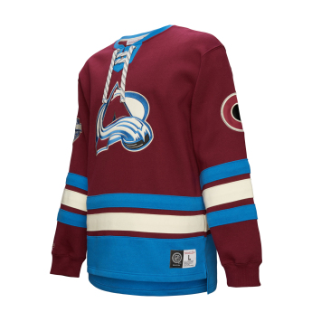 Colorado Avalanche pánská mikina Heritage Lace-Up Crew Vintage Logo