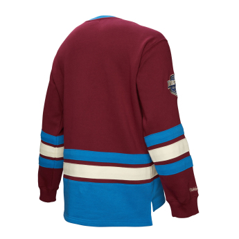 Colorado Avalanche pánská mikina Heritage Lace-Up Crew Vintage Logo