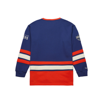 Edmonton Oilers pánská mikina Heritage Lace-Up Crew Vintage Logo
