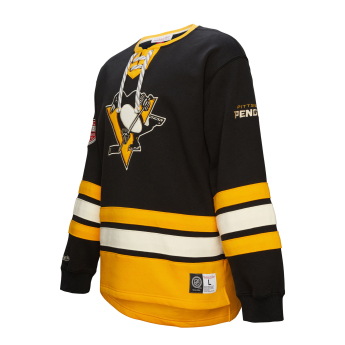Pittsburgh Penguins pánská mikina Heritage Lace-Up Crew Vintage Logo