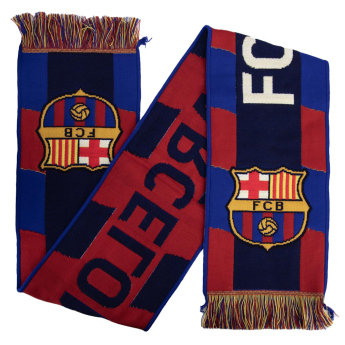 FC Barcelona zimní šála Navy Stripe