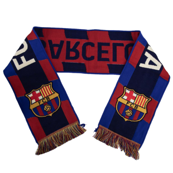 FC Barcelona zimní šála Navy Stripe