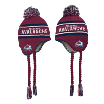 Colorado Avalanche dětská zimní čepice wordmark cuffed pom