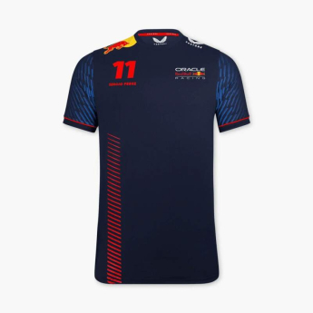 Red Bull Racing pánské tričko Sergio Perez official black F1 Team 2023