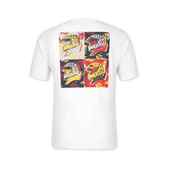 Red Bull Racing pánské tričko Max Verstappen Pop Art Oversized Bright White F1 Team 2024