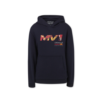 Red Bull Racing dětská mikina s kapucí Max Verstappen Popart navy F1 Team 2024